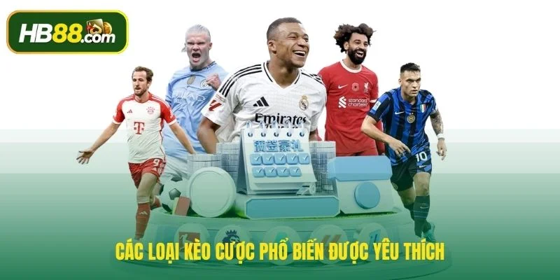 Các loại kèo cược phổ biến được yêu thích