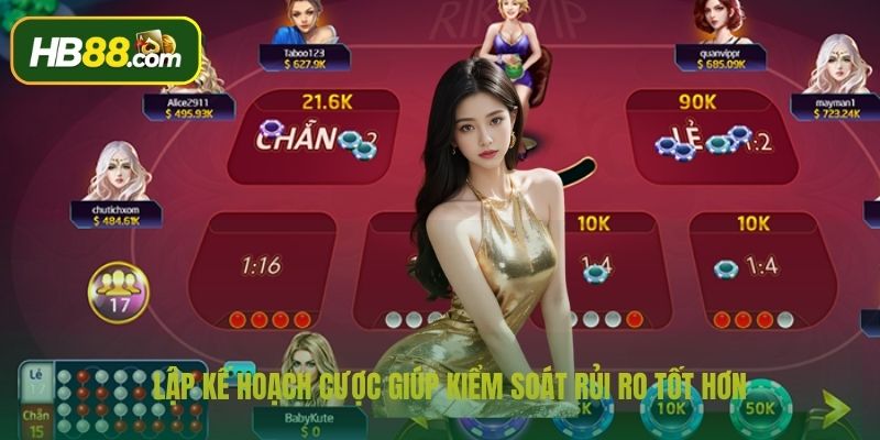 Lập kế hoạch cược giúp kiểm soát rủi ro tốt hơn