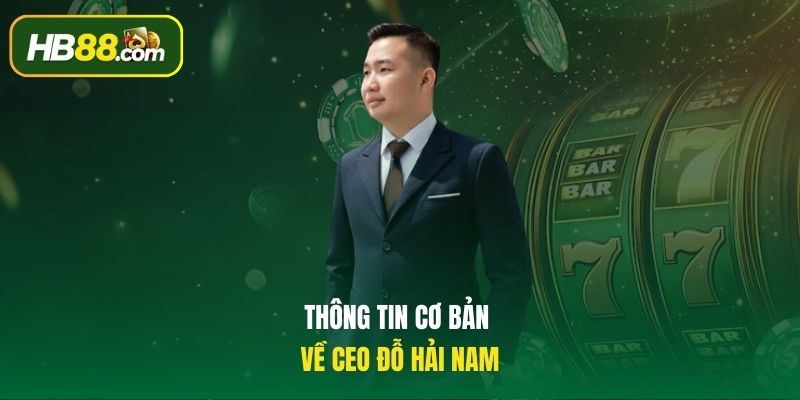 Thông tin cơ bản về CEO Đỗ Hải Nam